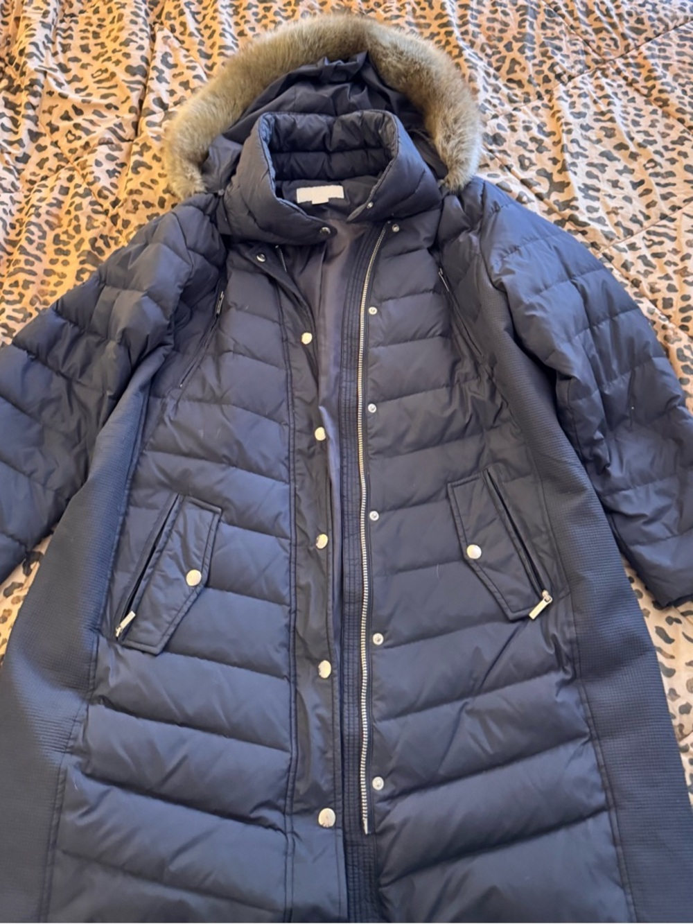 Michael Kors dark grey long Coat